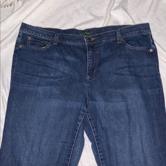 Lauren, Ralph Lauren Classic Blue Jeans 18w mid rise, straight leg, dark blue - Picture 2 of 9